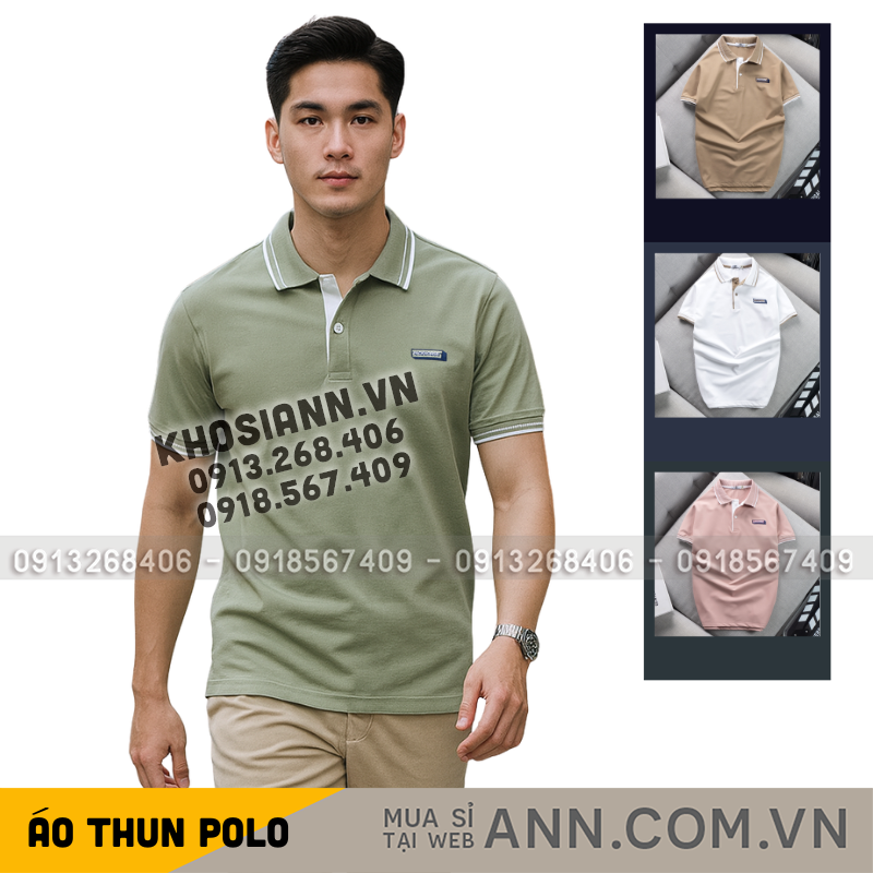 18184_he-thong_20250926172229.png Áo thun Nam cổ bẻ Pack Horse Logo Thêu ( Có size 3x) - CS197