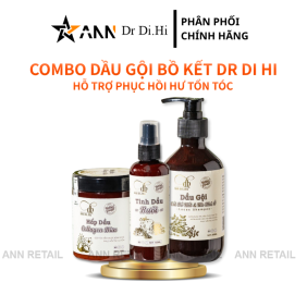 Combo Gội Xả Xịt Bồ Kết Bưởi Dừa Dr Di Hi - COMBODIHI