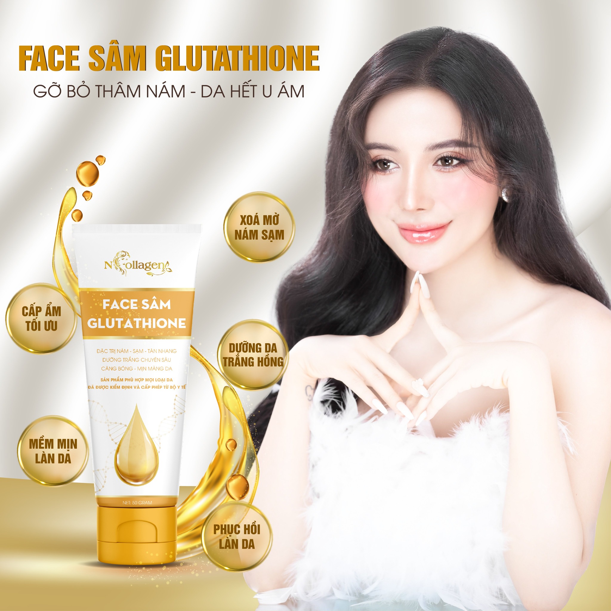 Kem Face Sâm Glutathione N Collagen Kem Face Sâm Glutathione N Collagen