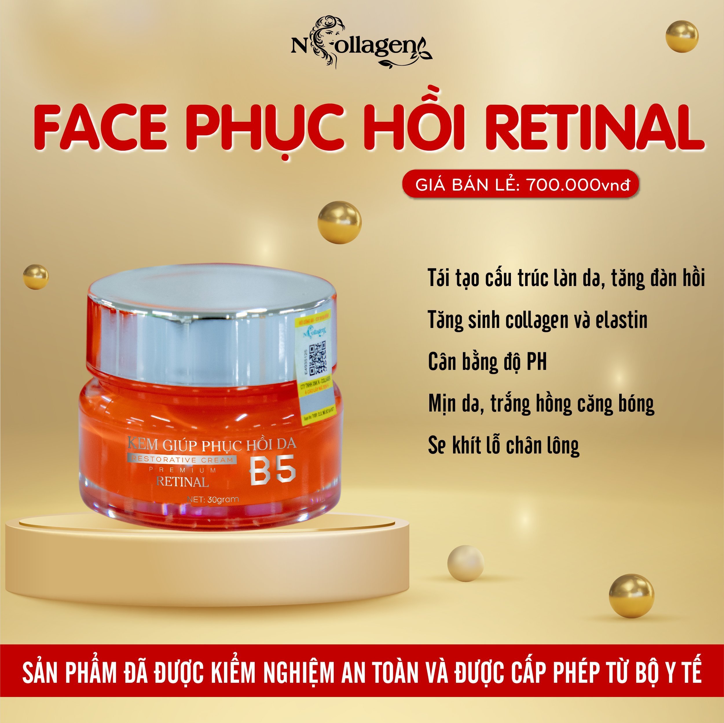 Nguồn sỉ kem Face Phục Hồi Da B5 N Collagen Nguồn sỉ kem Face Phục Hồi Da B5 N Collagen