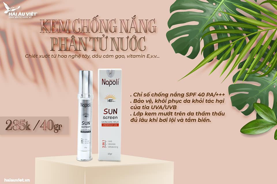 Kem Chống Nắng Napoli Sunscreen Hải Âu Việt Kem Chống Nắng Napoli Sunscreen Hải Âu Việt
