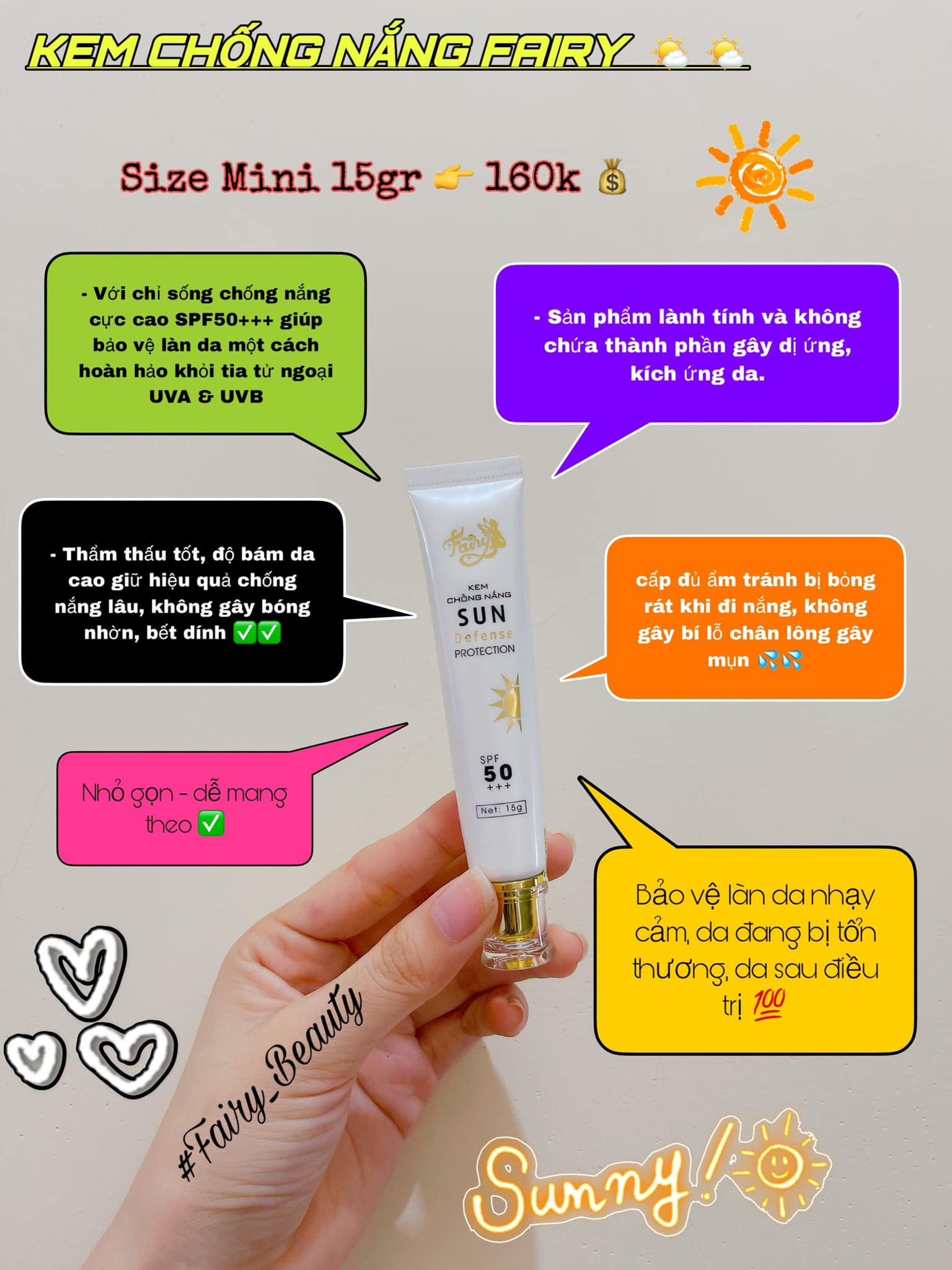 18942-337516031-554676506805024-7691567673836622198-n-1.jpg Kem Chống Nắng Fairy Cosmetics Size Mini Sun Defense Protection - 8936115875580