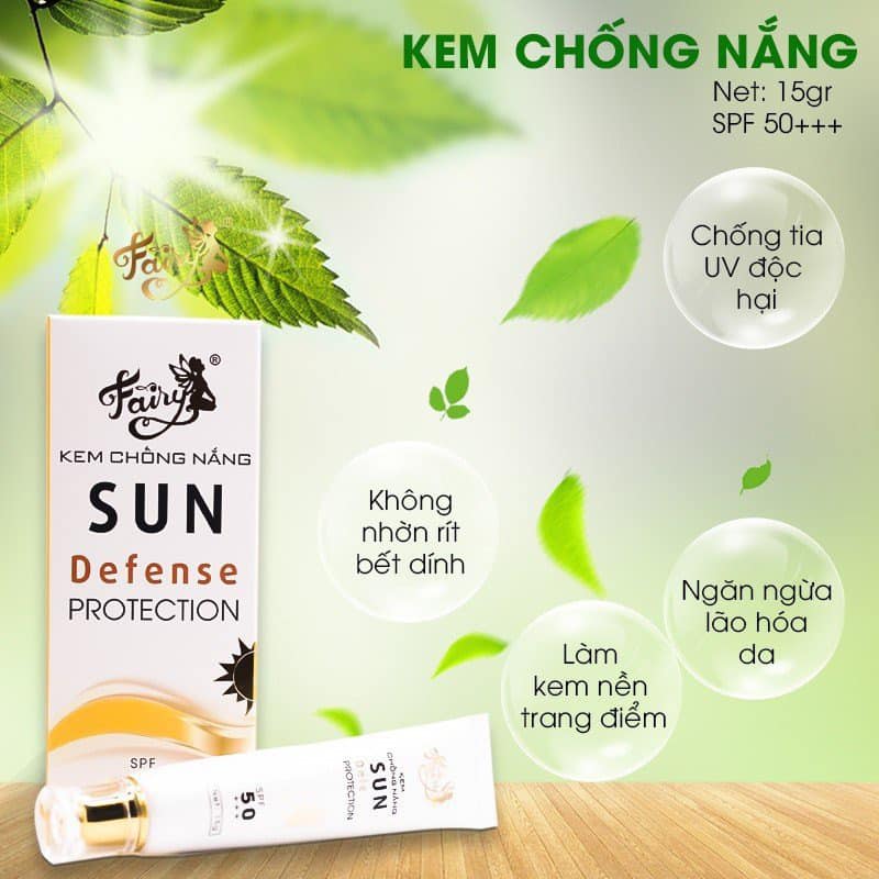 Kho sỉ kem Chống Nắng Fairy Cosmetics Size Mini Sun Defense Protection Kho sỉ kem Chống Nắng Fairy Cosmetics Size Mini Sun Defense Protection