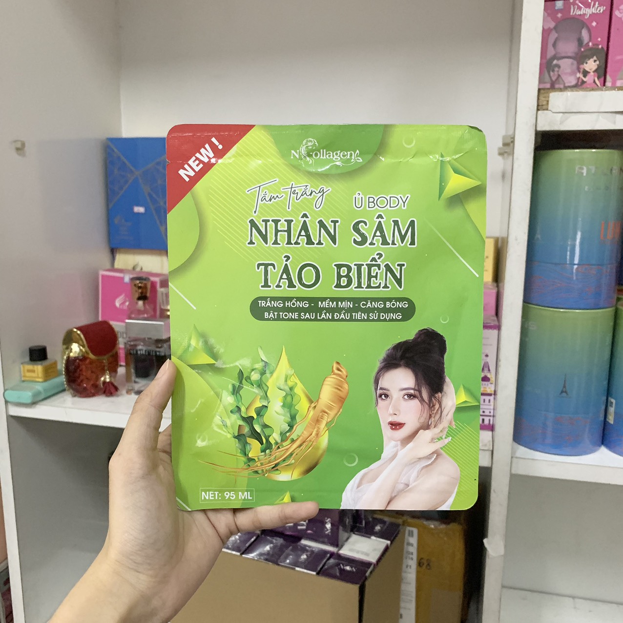 Kho sỉ ủ Trắng Body Nhân Sâm Tảo Biển N Collagen Kho sỉ ủ Trắng Body Nhân Sâm Tảo Biển N Collagen