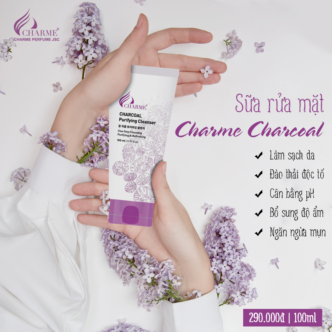 Kho sỉ sữa Rửa Mặt Than Hoạt Tính Charme Charcoal Purifying Cleanser Kho sỉ sữa Rửa Mặt Than Hoạt Tính Charme Charcoal Purifying Cleanser