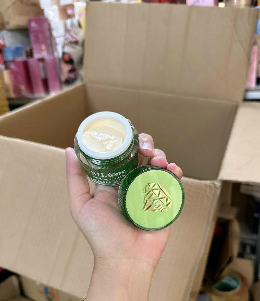 19884-349540669-1179612899400981-4277551451969925824-n-1.jpg Kem Face Mụn Thâm B1 SH One Xanh Chiết Xuất Lá Tía Tô - FACEXANHB1