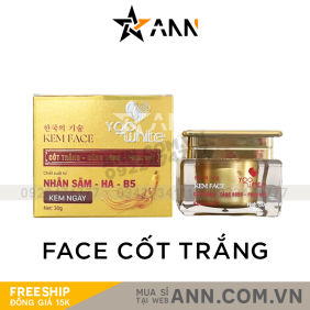 Kem Face Cốt Trắng Nhân Sâm Yoo White - COTTRANGYW