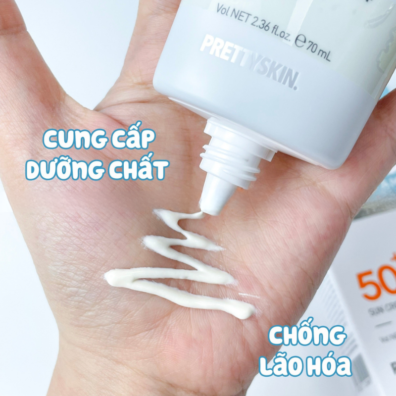 20047_30_20250625124359-1.png Kem Chống Nắng B5 PrettySkin 50ml Màu Xanh Ngọc - Hỗ Trợ Chống Nắng Dưỡng Sáng Cải Thiện Lão Hóa Da - 8809733215949