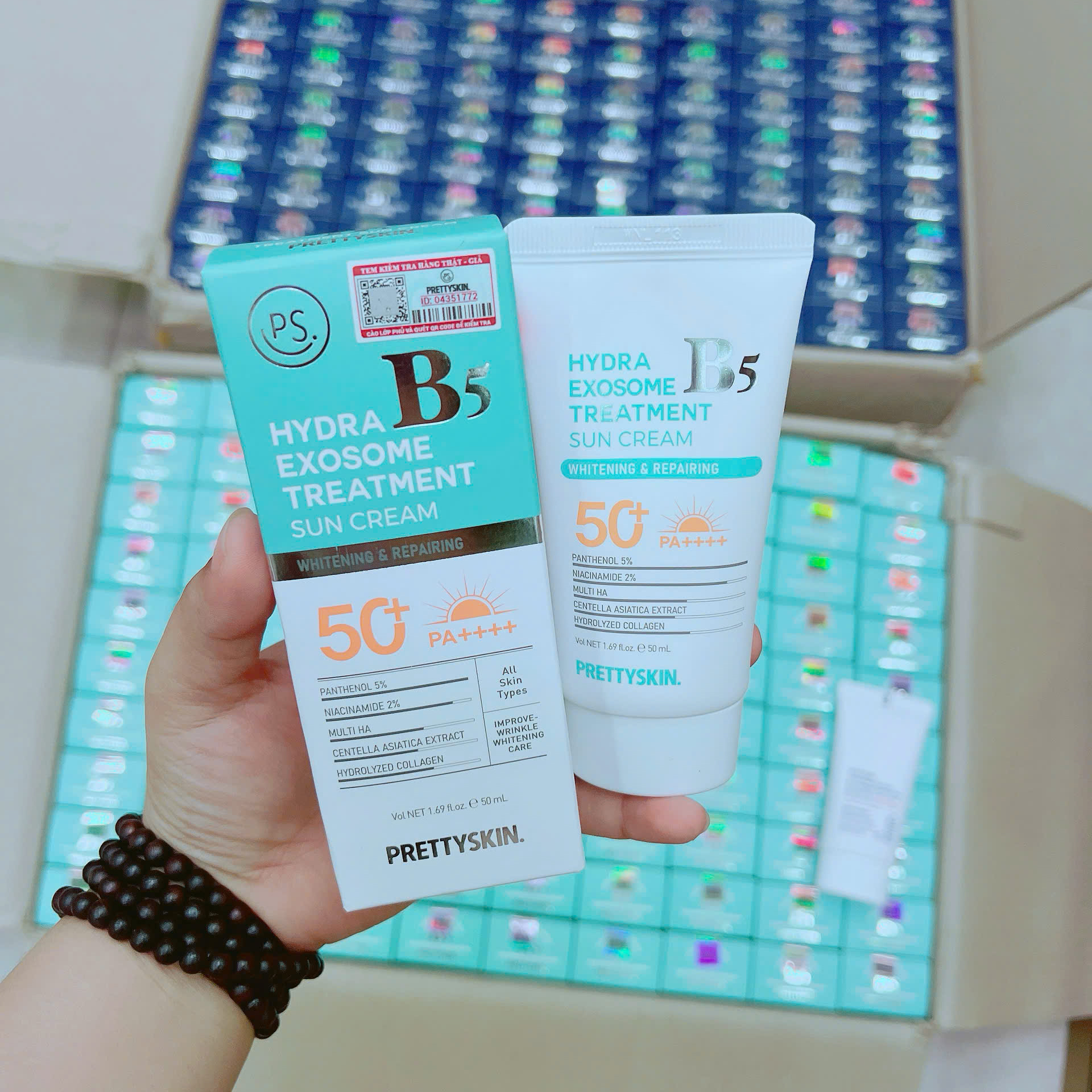 20047_z7210385218303-3b666524d2c24f48a888eaae5badc10d_20251110222514.png Kem Chống Nắng B5 PrettySkin 50ml Màu Xanh Ngọc - Hỗ Trợ Chống Nắng Dưỡng Sáng Cải Thiện Lão Hóa Da - 8809733215949