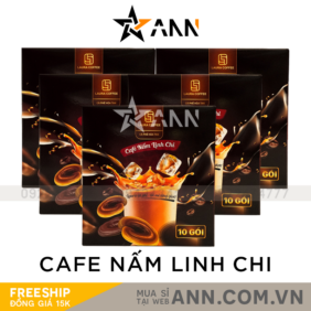 Combo 5 Hộp Cà Phê Nấm Linh Chi Laura Coffee Nhật Kim Anh - 8936206550006