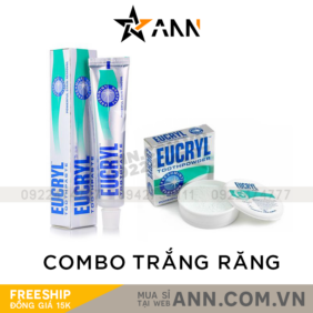 Combo Kem Đánh Trắng Răng Và Bột Tẩy Trắng Răng Eucryl Tooth Powder - CBTRANGRANG01