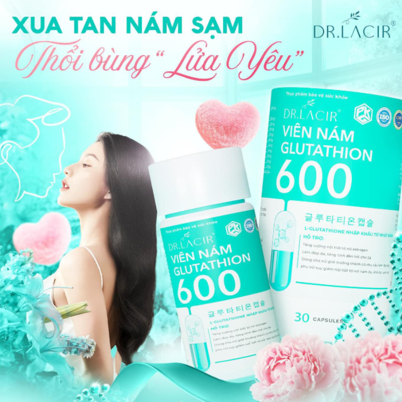 Kho sỉ viên Uống Trắng Da Lacir Glutathione Plus Dr Lacir Kho sỉ viên Uống Trắng Da Lacir Glutathione Plus Dr Lacir