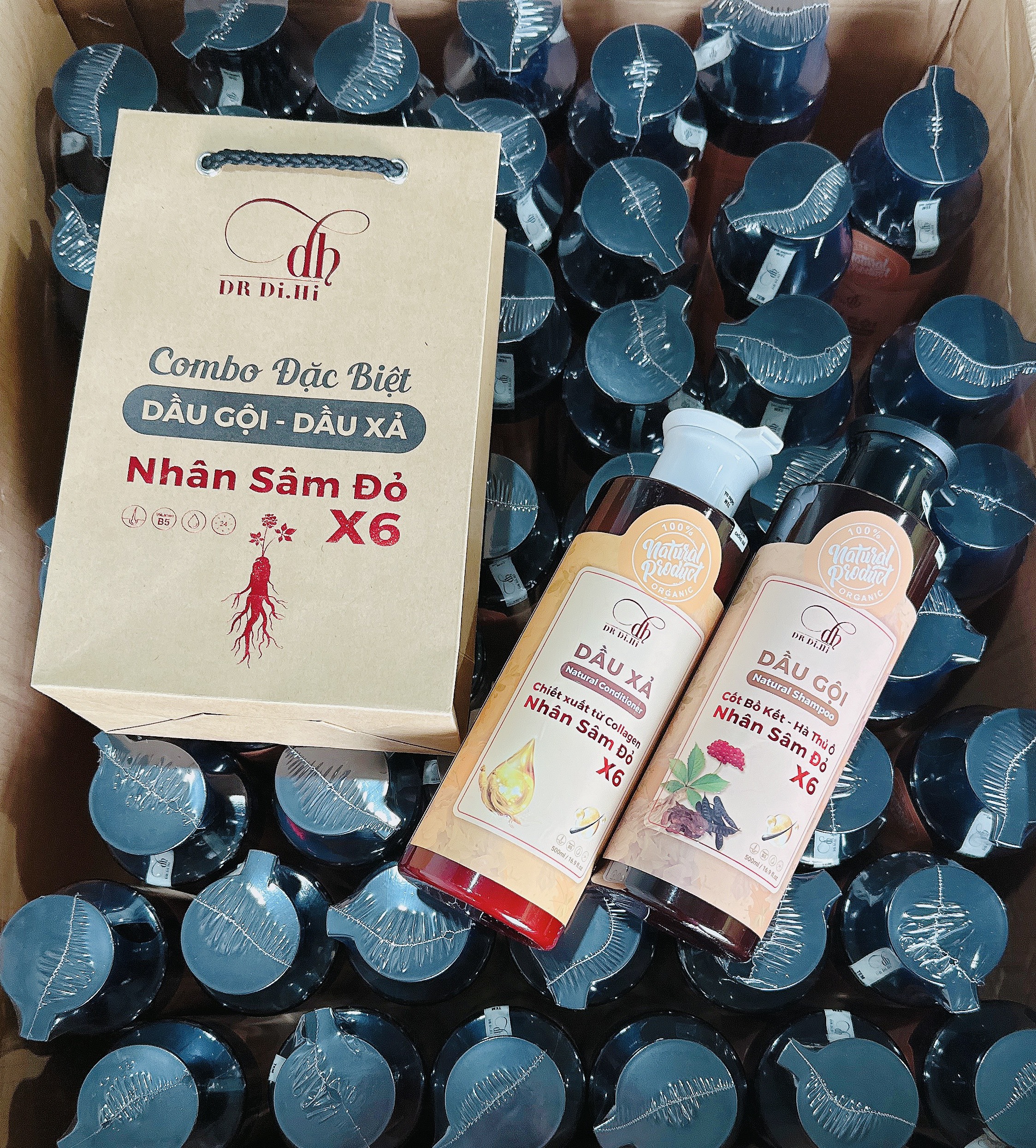 Shop sỉ combo Dầu Gội Xả Nhân Sâm Đỏ X6 Dr Di Hi Shop sỉ combo Dầu Gội Xả Nhân Sâm Đỏ X6 Dr Di Hi