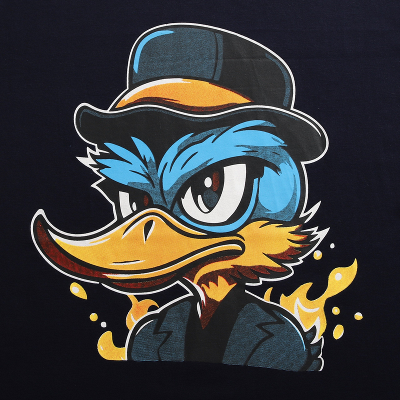 22084-z4787220544133-93b2b63a77b0556f8177856bbf80c754-2.png Áo Thun Nam Cổ Tròn Rurumen Màu Xanh Đen In Hình Cool Duck Big Size - AB458