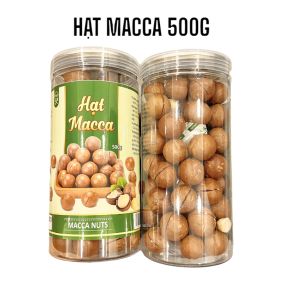 Hạt Macca Tây Nguyên Nứt Vỏ 500g Hộp - 8936208930073