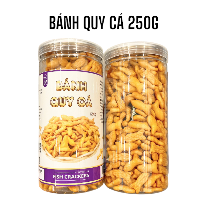 Bánh Quy Cá Vị Bơ Sữa Thơm Ngon 250g Bánh Quy Cá Vị Bơ Sữa Thơm Ngon 250g