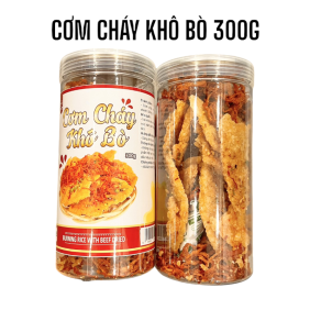 Cơm Cháy Lắc Khô Bò Loại Ngon 300g - CCLKB