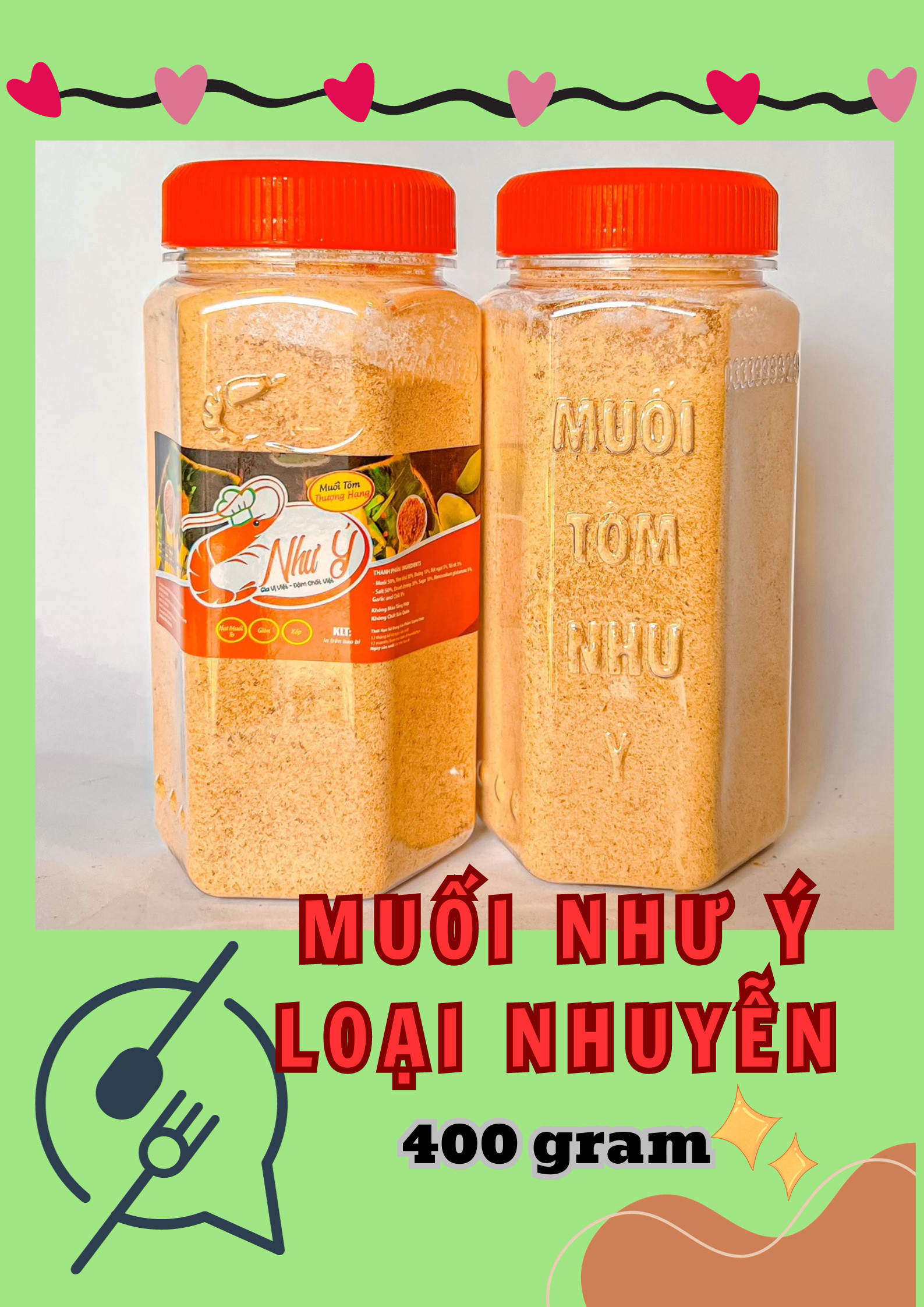 Muối Tôm Như Ý Nhuyễn Thơm Ngon Đậm Vị 400g hộp Muối Tôm Như Ý Nhuyễn Thơm Ngon Đậm Vị 400g hộp