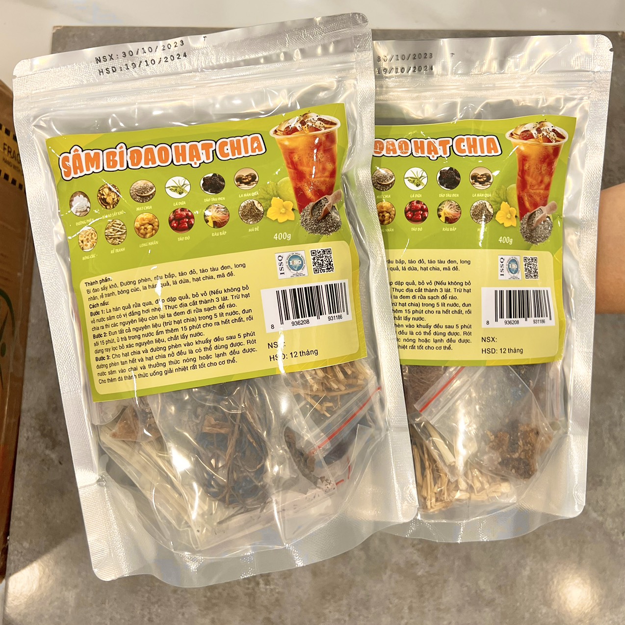22550-0010104413-z4841366091010-ed4607c856d88d8fa38a1591bd6111c5-2.jpg Sâm Bí Đao Hạt Chia 400g Túi Zip - STBD