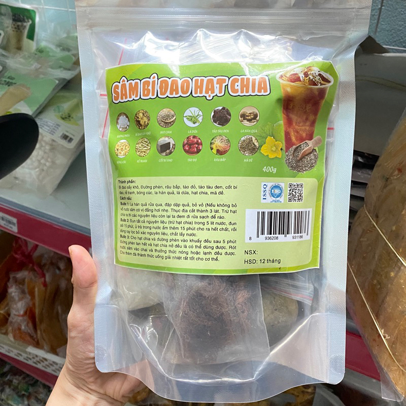 Nguồn sỉ sâm Bí Đao Hạt Chia 400g Túi Zip Nguồn sỉ sâm Bí Đao Hạt Chia 400g Túi Zip