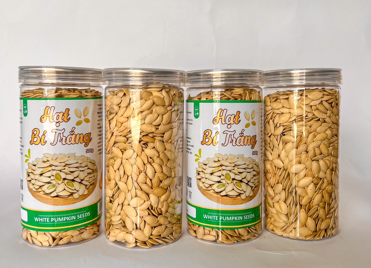 Giá sỉ hạt Bí Trắng Loại Ngon Hộp 500g Giá sỉ hạt Bí Trắng Loại Ngon Hộp 500g
