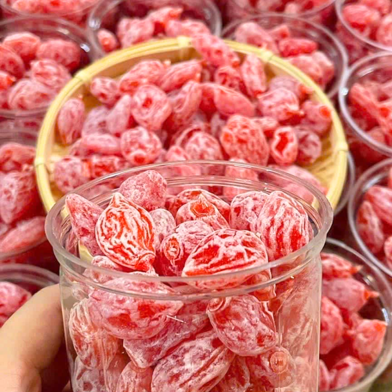 Giá sỉ ô Mai Đào Hồng Thơm Ngon 500g Hộp Giá sỉ ô Mai Đào Hồng Thơm Ngon 500g Hộp