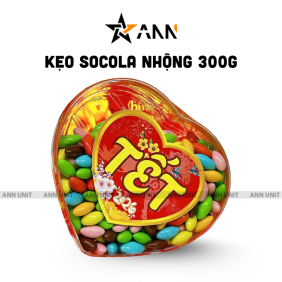 Kẹo Nhộng Socola Hộp Trái Tim 350g - KNSTT