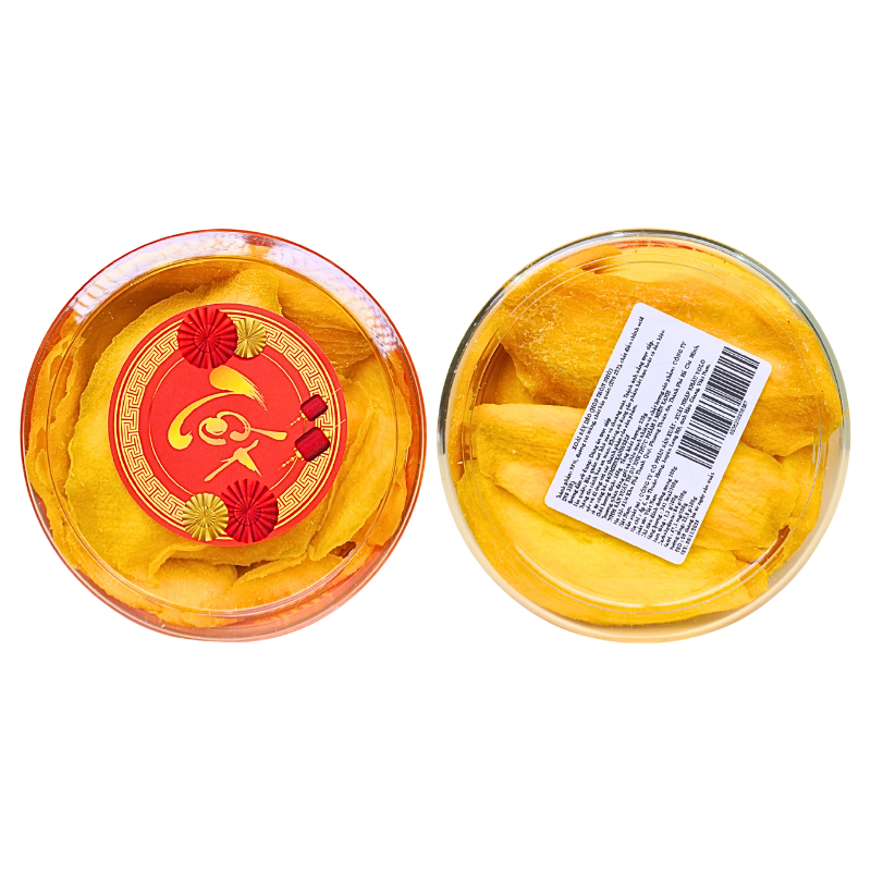 Xoài Sấy Dẻo Hộp Tròn Nhỏ Thơm Ngon 350g - Hộp Quà Tết 2026 Xoài Sấy Dẻo Hộp Tròn Nhỏ Thơm Ngon 350g - Hộp Quà Tết 2026