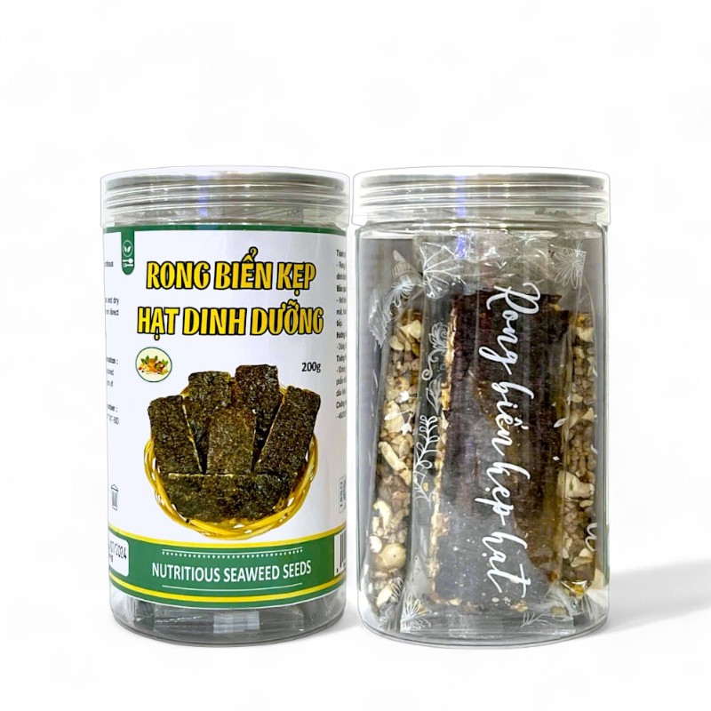22703_z6125806455505-21d588baf946732d4defd03b29a5aa0d-photoroom-2_20241213143523-1.jpg Rong Biển Kẹp Hạt Dinh Dưỡng Thơm Ngon 200g Hộp - RBKHDD