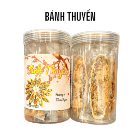 Bánh Thuyền Chà Bông Mix Hạt Dinh Dưỡng Thơm Ngon 250g - BTCHMH