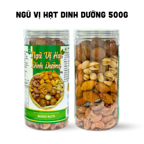 Ngũ Vị Hạt Dinh Dưỡng Thơm Ngon 500g Hộp Pet - NVHDD