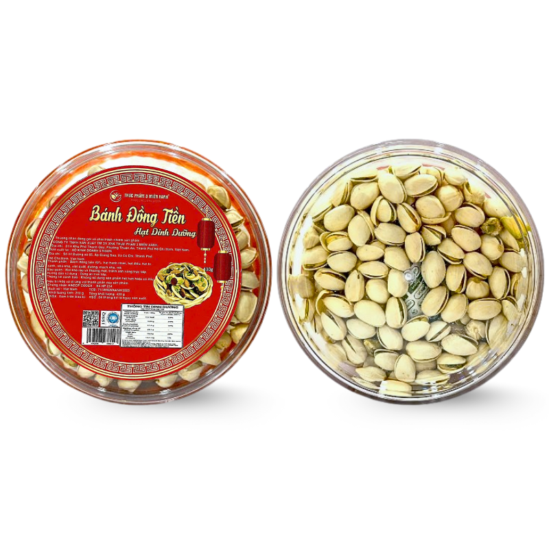 Hộp Quà Tết Hạt Dẻ Cười 500g - Hộp Tròn Hộp Quà Tết Hạt Dẻ Cười 500g - Hộp Tròn