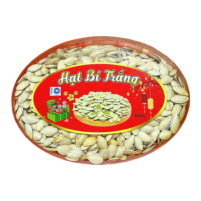 Hạt Bí Trắng Loại Ngon 400g Hộp Ovan Hạt Bí Trắng Loại Ngon 400g Hộp Ovan