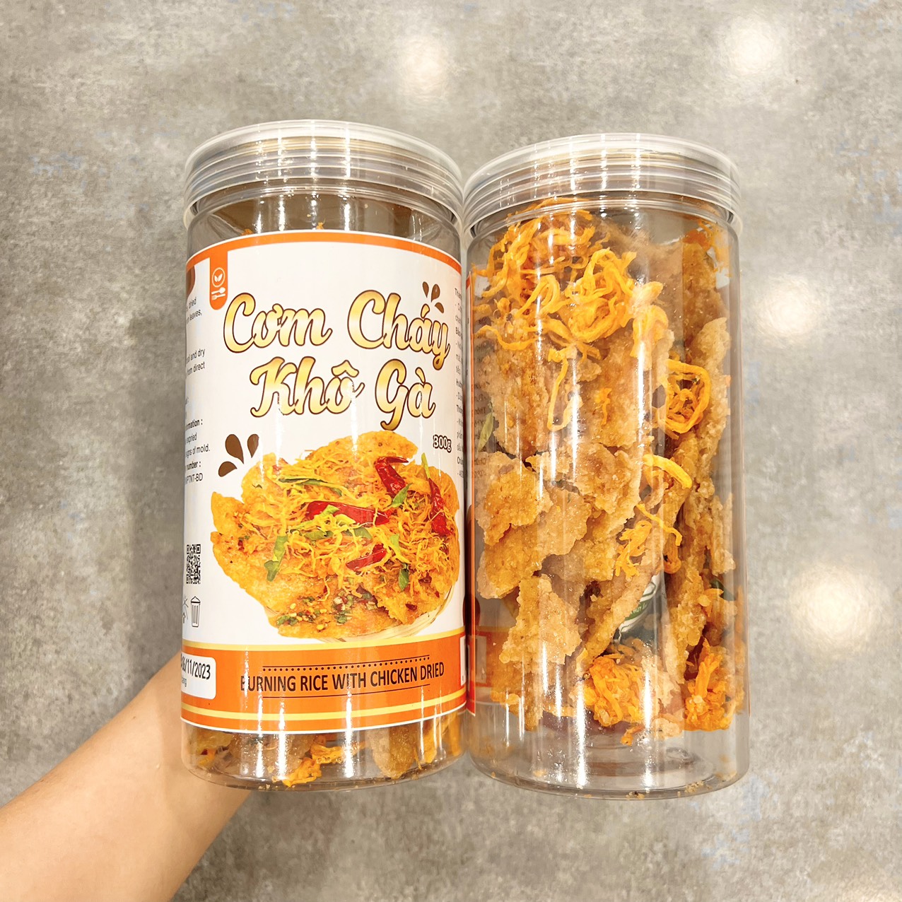 Kho sỉ cơm Cháy Lắc Khô Gà Thơm Ngon 300g Kho sỉ cơm Cháy Lắc Khô Gà Thơm Ngon 300g