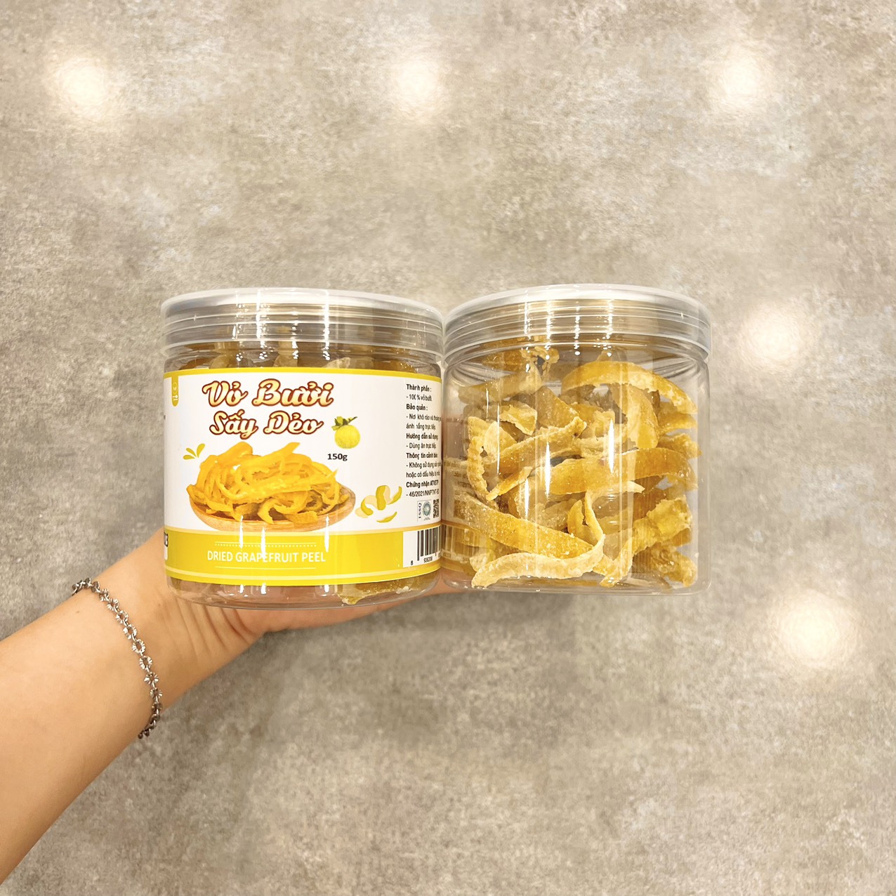 Vỏ Bưởi Sấy Dẻo Thơm Ngon 150g Vỏ Bưởi Sấy Dẻo Thơm Ngon 150g