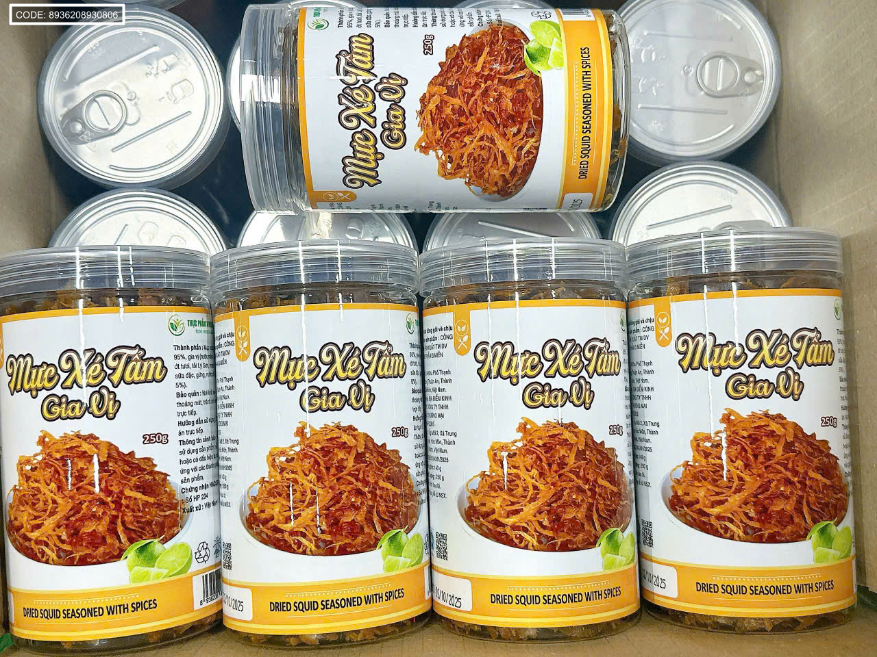 Mực Xé Tẩm Vị Thơm Ngon 250g Mực Xé Tẩm Vị Thơm Ngon 250g