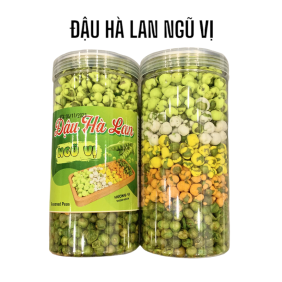 Đậu Hà Lan Ngũ Vị Thơm Ngon 450g (sầu riêng - phô mai - sữa dừa - wasabi - tỏi ớt ) - 8936208931391