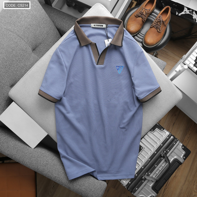 22834_22834-z4863655632300-f4ae31995c700670d746b623f1668375_20250927150658-1.png Áo Thun Nam Polo Cổ Bẻ Thêu Logo Hình Tam Giác (Có size 3x) - CS214