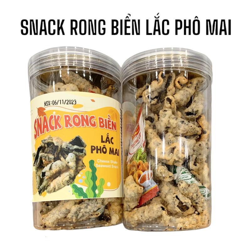 Snack Rong Biển Lắc Phô Mai Thơm Ngon 180g Snack Rong Biển Lắc Phô Mai Thơm Ngon 180g