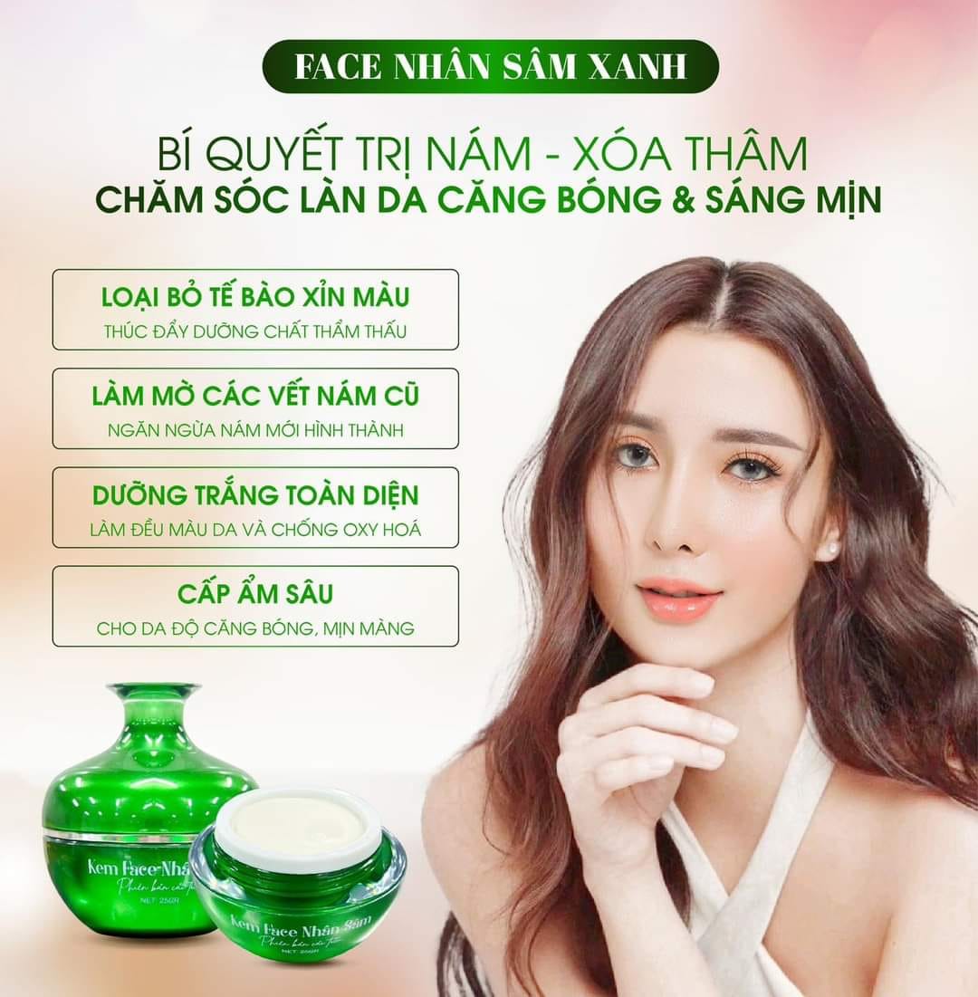 Kem Face Nhân Sâm Xanh N Collagen Phiên Bản Cải Tiến