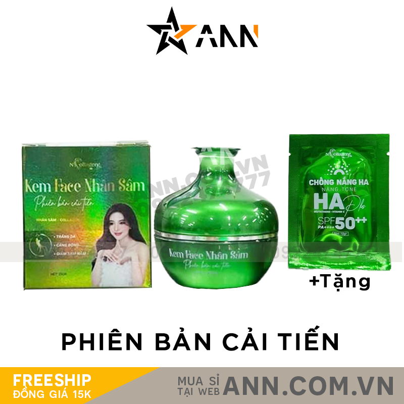 Kem Face Nhân Sâm Xanh N Collagen Phiên Bản Cải Tiến