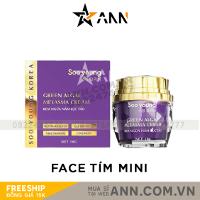 Kem Face Tím Giảm Nám Soo Young Mini Green Algae Melasma Cream - FACETIMMINI