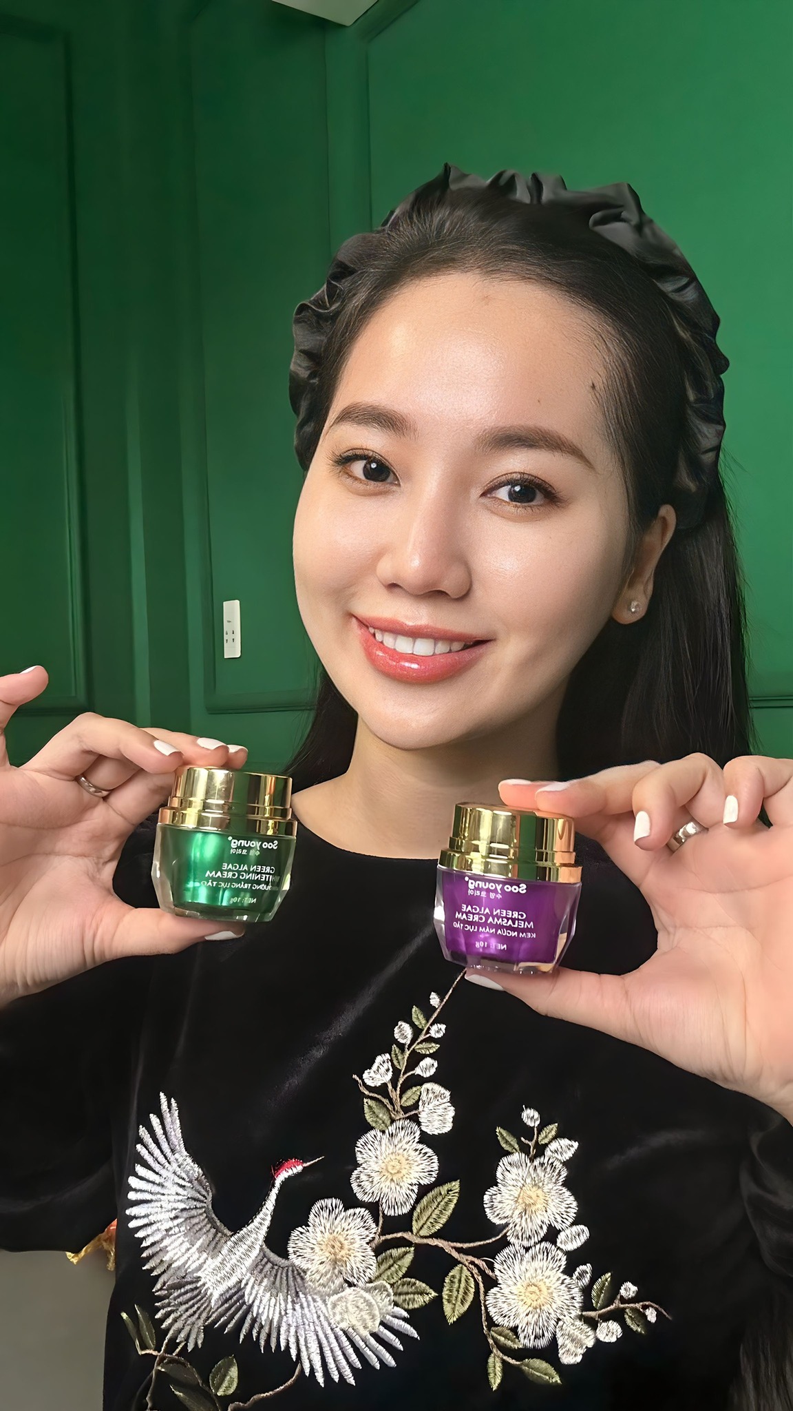 Kem Face Xanh Dưỡng Trắng Da Soo Young Mini Green Algae Whitening Cream Kem Face Xanh Dưỡng Trắng Da Soo Young Mini Green Algae Whitening Cream