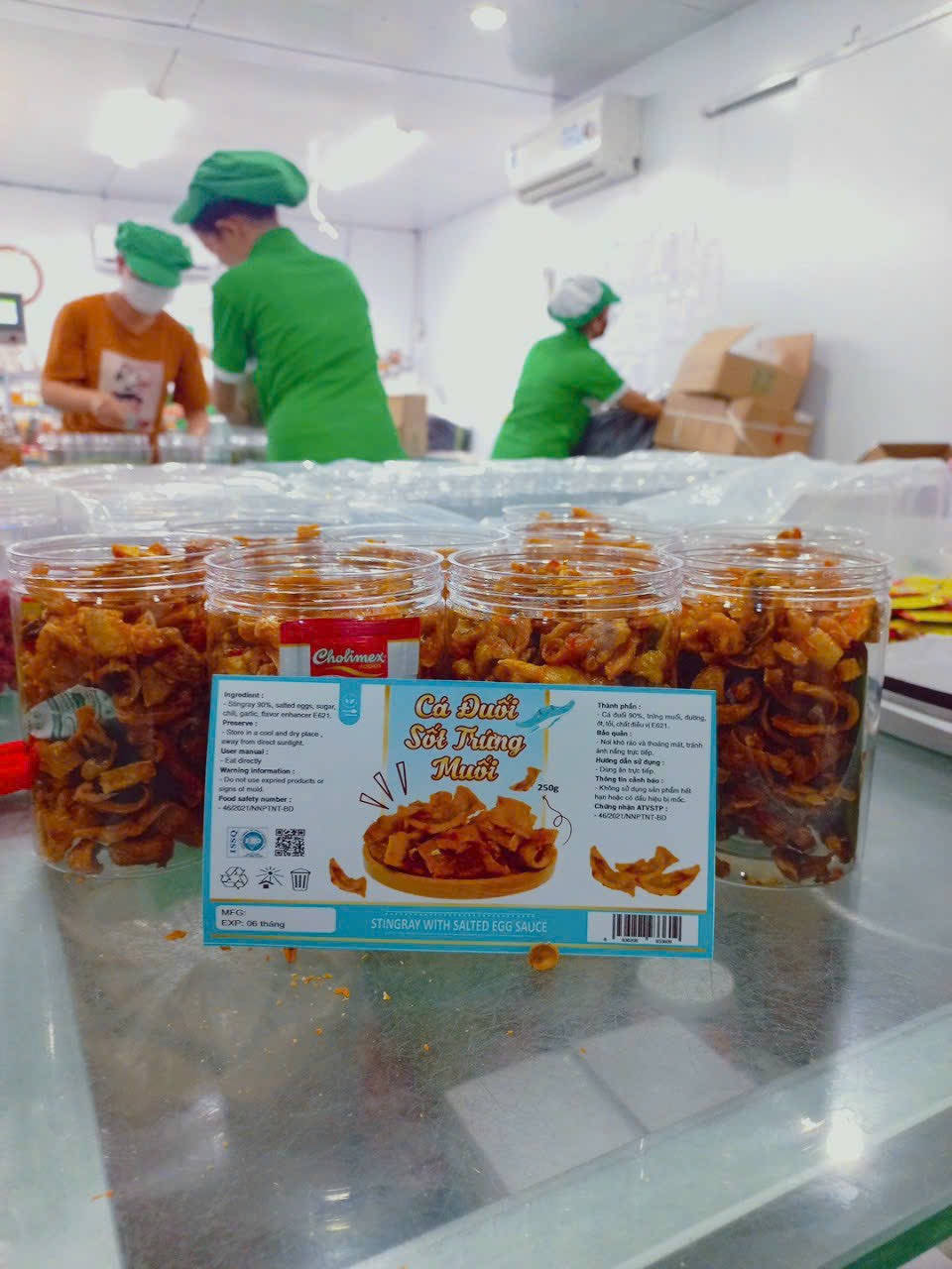 23113-z4919304823829-7fb759771ebf293c7f4d03fe0aa370dc-1.jpg Cá Đuối Sốt Trứng Muối Thơm Ngon 250g - 8936208933609