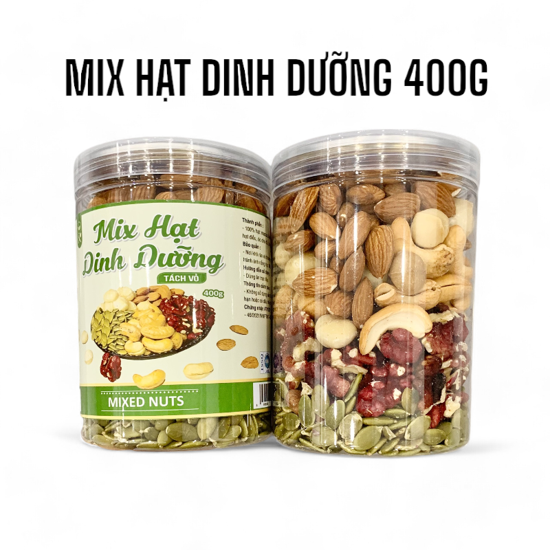 Hạt Mix Dinh Dưỡng Tách Vỏ Thơm Ngon 400g Hạt Mix Dinh Dưỡng Tách Vỏ Thơm Ngon 400g