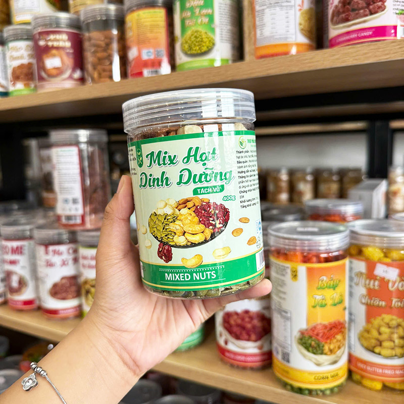 Hạt Mix Dinh Dưỡng Tách Vỏ Thơm Ngon 400g Hộp Pet Hạt Mix Dinh Dưỡng Tách Vỏ Thơm Ngon 400g Hộp Pet