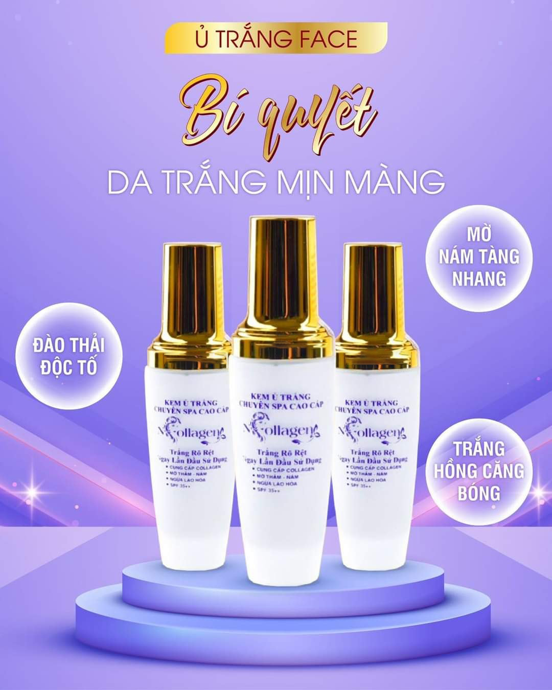 Nguồn sỉ kem Ủ Trắng Face N Collagen Chuyên Spa Cao Cấp