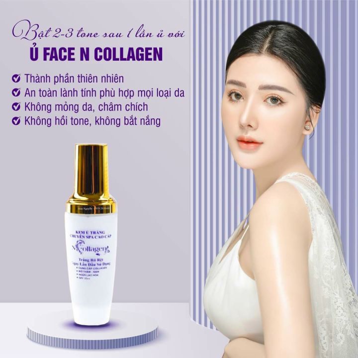Nguồn sỉ kem Ủ Trắng Face N Collagen Chuyên Spa Cao Cấp