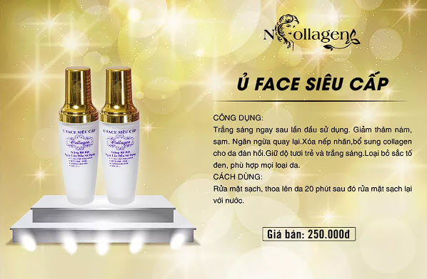 Nguồn sỉ kem Ủ Trắng Face N Collagen Chuyên Spa Cao Cấp