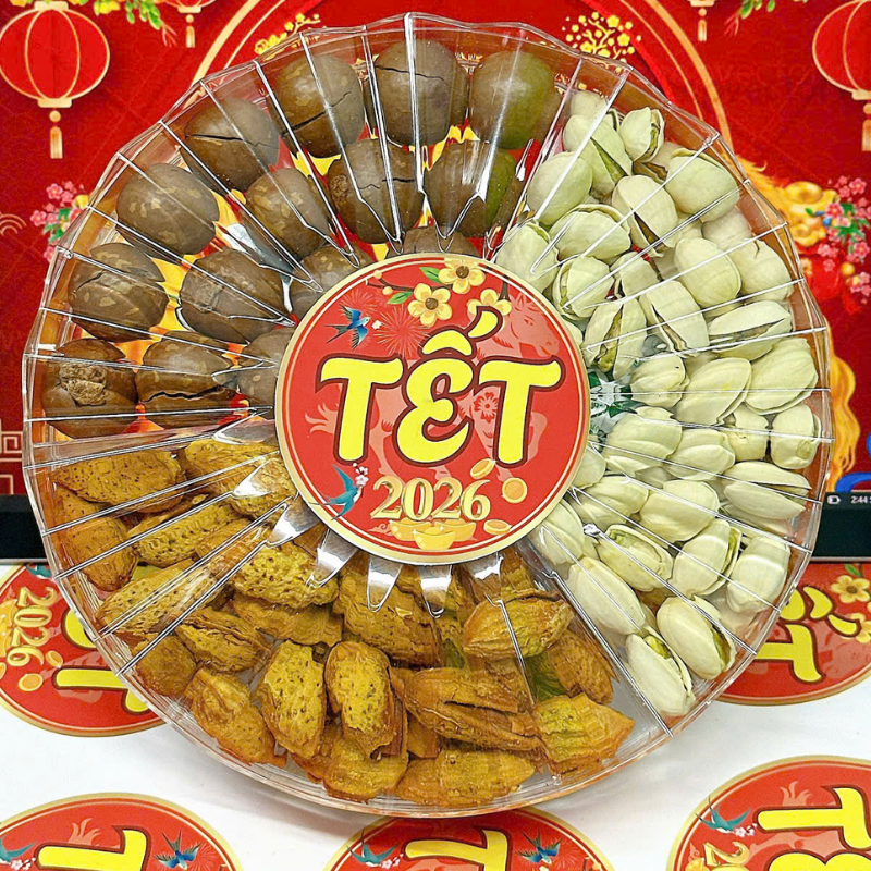 Hộp Quà Tết Set Hạt Dinh Dưỡng Tam Vị 350g - Hộp Sun Khía Hộp Quà Tết Set Hạt Dinh Dưỡng Tam Vị 350g - Hộp Sun Khía